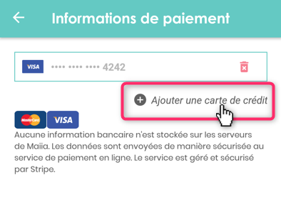 Ajouter une carte de paiement â€“ Maiia - Guide