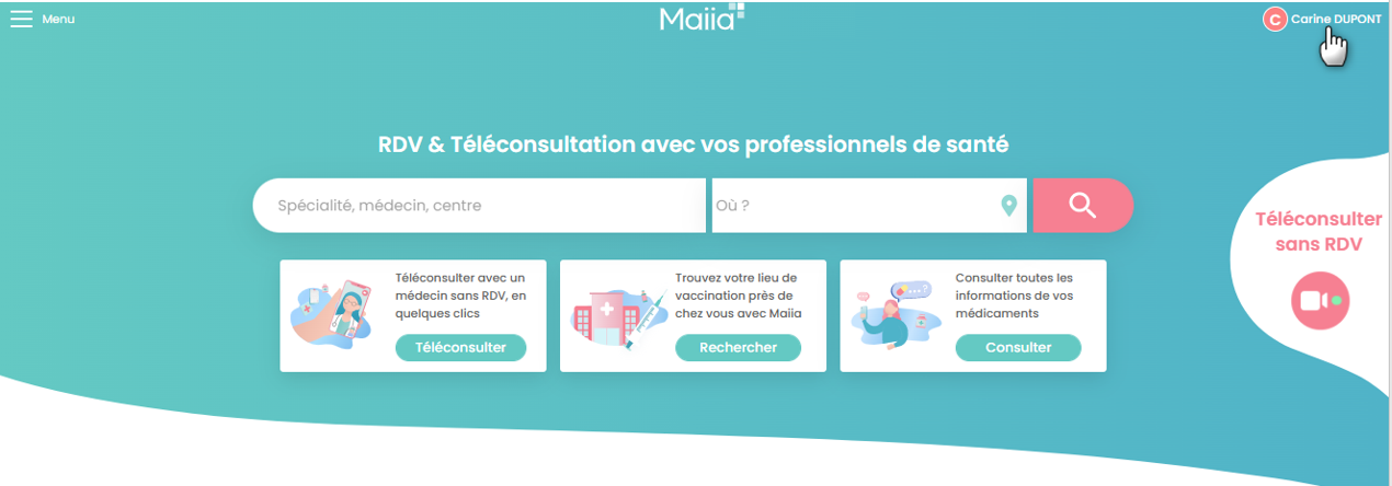 Créer mon compte patient – Maiia - Guide